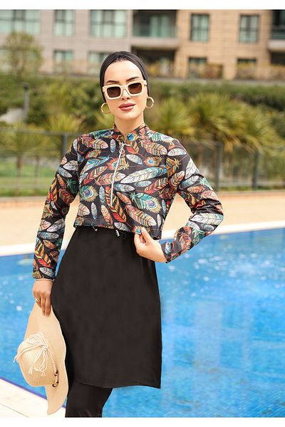 KXSPOR Kx - Hijab Swimsuit-Parachute Full Covered Hijab Swimsuit - Sea and Pool Hijab Swimsuit