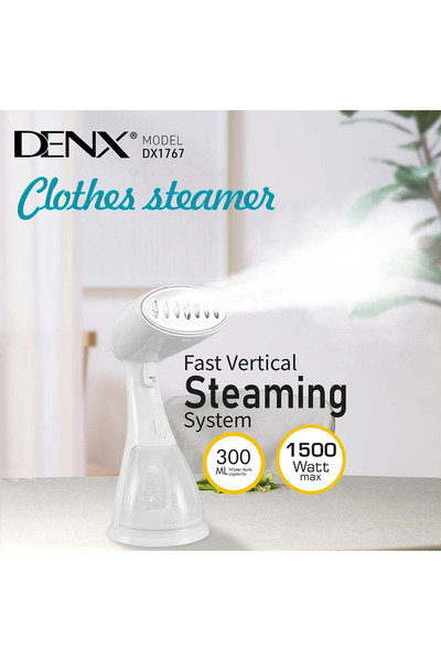 Denx Clothes Steamer - 1500W Electric Steam Brush with 300ml Water Tank