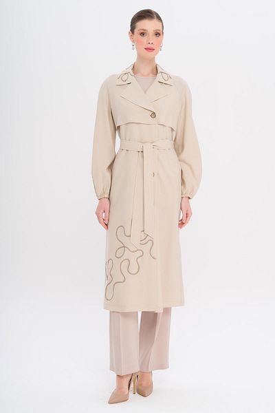 Olcay Șapcă modal ne căptușită cu detaliu broderie cu mâneci raglan TAŞ 6735