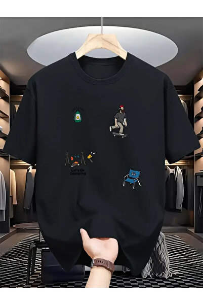 MANCY Μπλουζάκι με στάμπα Unisex μεγάλου μεγέθους