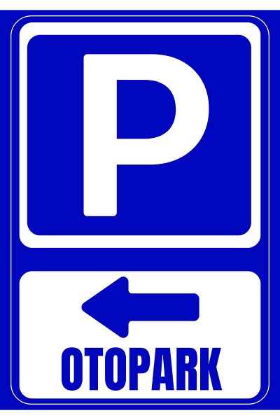 Girl Power 35 X 50 Car Parking Left Direction Direction Warning Sign 3 mm Foil Printing on Dekota