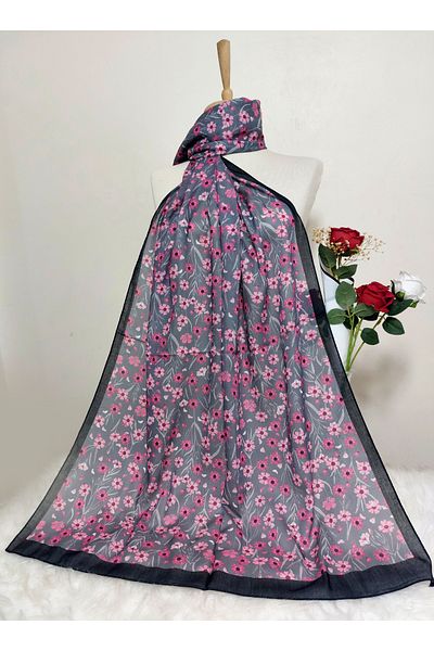 REMOMODA Patterned Soft Cotton Shawl