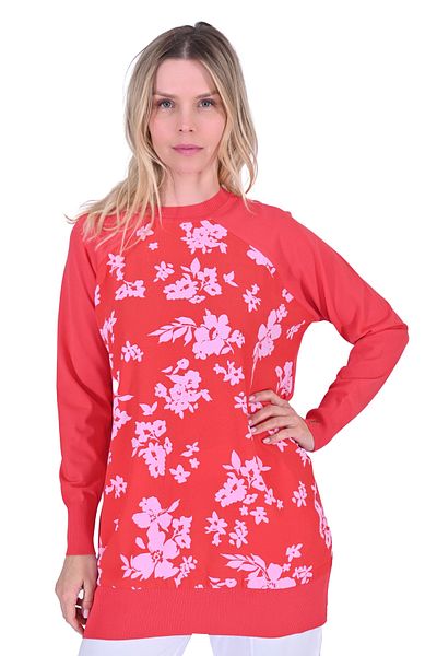 Invee 6723 Tunic - Pomegranate Flower
