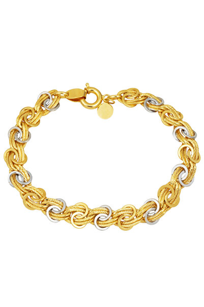 Bilezikci İki Renkli Hallow Altın Bileklik