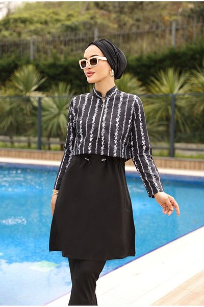 KXSPOR Kx - Hijab Swimsuit-Parachute Full Covered Hijab Swimsuit - Sea and Pool Hijab Swimsuit