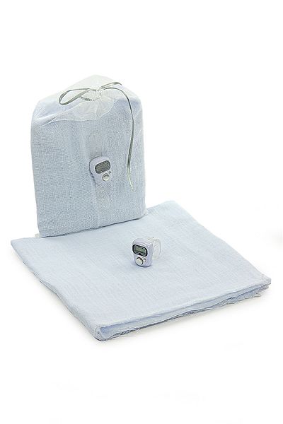 semazen 5 Pieces Tulle Pouch Cotton Mevlüt Cover and Zikirmatik Counter Set White