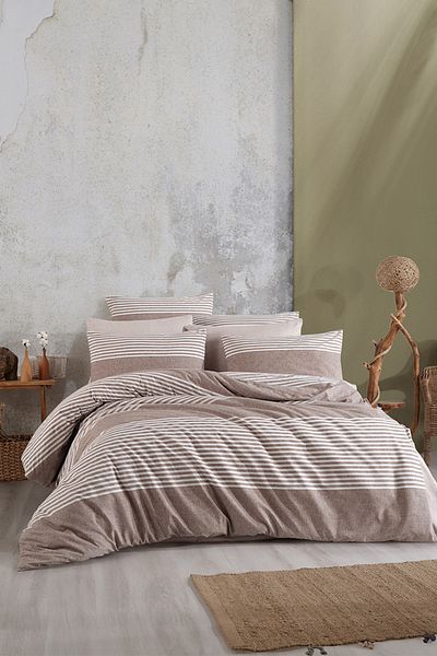 EVA Soul Patterned Double, Elastic Sheet, Duvet Cover Set