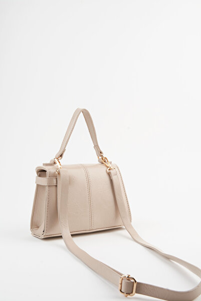 Vivaq Women's Narcissus Mink Design Lock Snap Closure Faux Leather Lined Handbag and Shoulder Bag