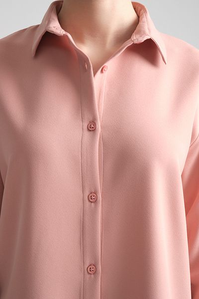 Redline Μακρύ βασικό γυναικείο πουκάμισο Pure Oversize
