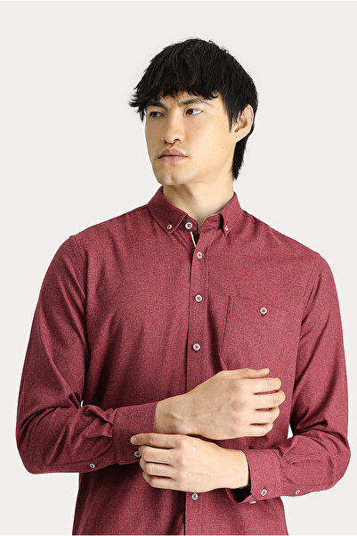 Kiğılı Long Sleeve Slim Fit Slim Fit Lumberjack Cotton Button Collar Shirt