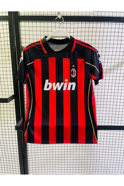 Lion Spor M'Ilan 2007 Nostalgia Season Maldini Barred Retro Jersey