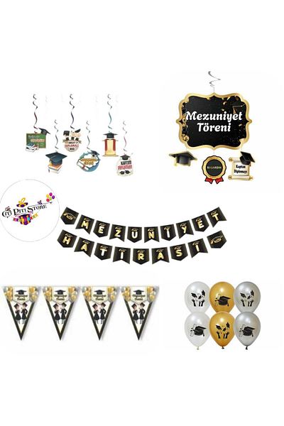 DÜVENCİ TİCARET Graduation Ceremony Ornaments Party Celebrations Farewell Entertainment Ornaments