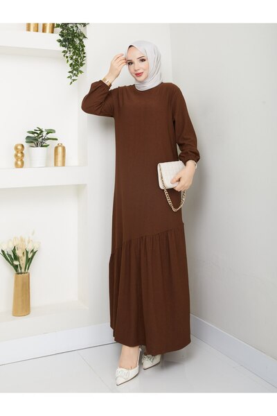 SudeHlt.co Hijab Asymmetrical Dress