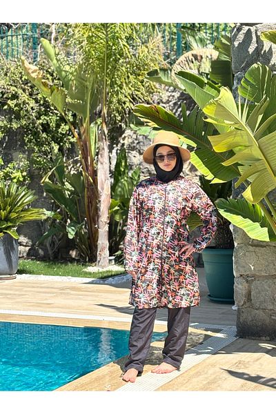 medipek Water Repellent Parachute Hijab Swimsuit with Pants