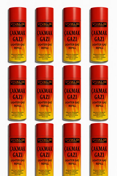 Vivaldi Home Vivaldi Endüstriyel Yüksek Dolum 270ML 12'li Set Çakmak Gazı 12x270ml