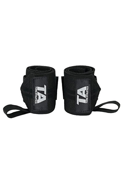 Torq Athletics عبوتان من لفافات المعصم الاحترافية - أسود