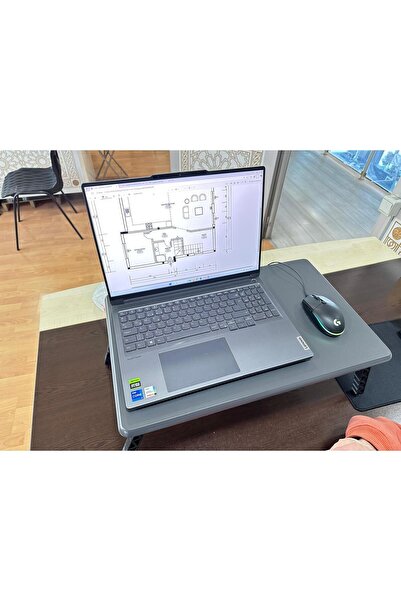 bydiz Mdf Katlanabilir Leptop Sehpası Laptop, Kahvaltı, Çalışma, Portatif Masa Sehpası Masası – 55x34 Cm