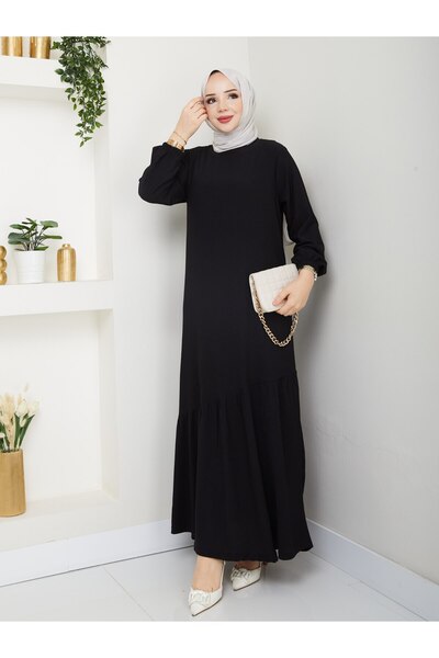 SudeHlt.co Hijab Asymmetrical Dress