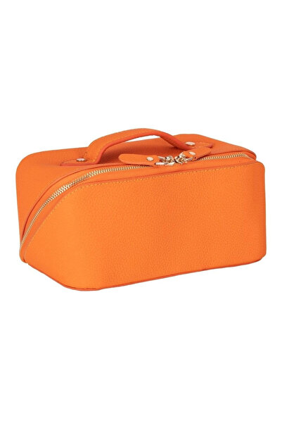 Generic Brand Ella Women's Travel Cosmetic Care Makeup Bag Organizer Orange
