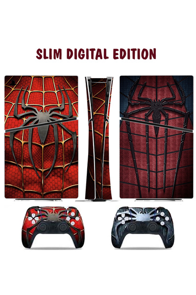 KT Decor Spider Playstation 5 Full Sticker Kaplama Seti