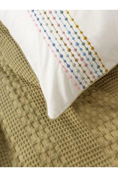 LiderGlobal Cotton Box Aura Double Pique Set Pebble Mustard