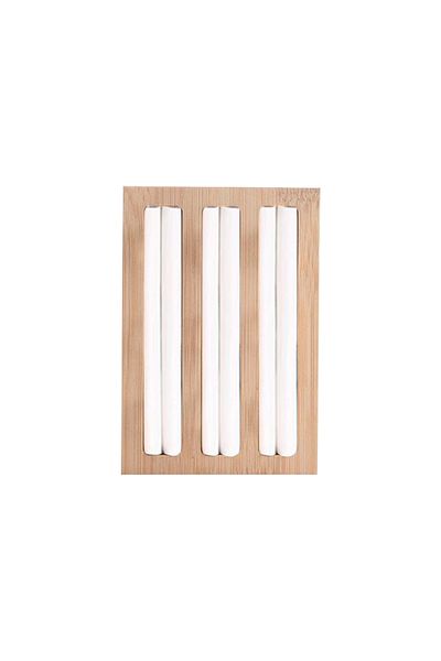 Choice WITHE-3 1pc, bamboo ring storage tray, used for jewelry, earrings, ring storage and arrangement