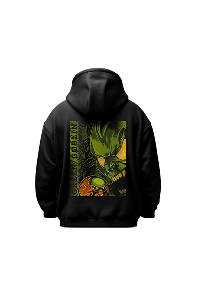 Huw Πράσινος Γκόμπλιν Μάρβελ Σπάιντερ-Μαν Ουνισέξ Φούτερ με Κουκούλα