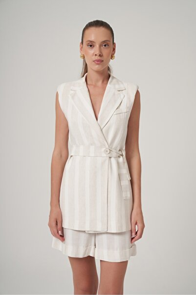 UTOPIAN Kuşak Detaylı Yelek