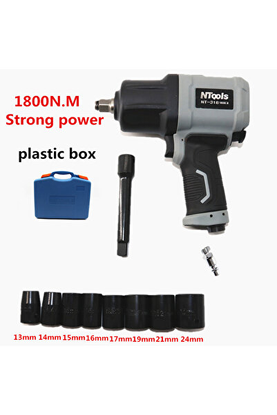 Choice مجموعة 1800 نيوتن متر من مفتاح الربط الهوائي، أداة مفتاح ربط، أدوات كهربائية، إزالة الإطارات، عزم الدوران، أكمام التأثير، مفتاح ربط