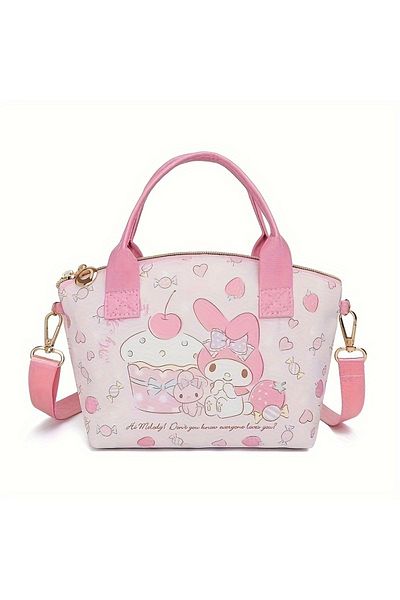 Choice Melody Lovely Sanrio Cinnamoroll Hello Kitty Tote Handbag Stylish Versatile With Adorable Kuromi Mym