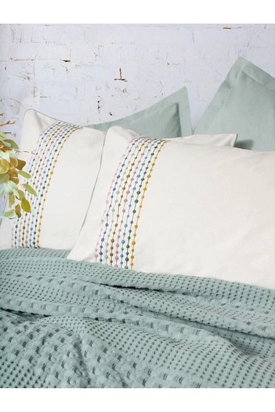 LiderGlobal Cotton Box Aura Double Pique Set Pebble Mint
