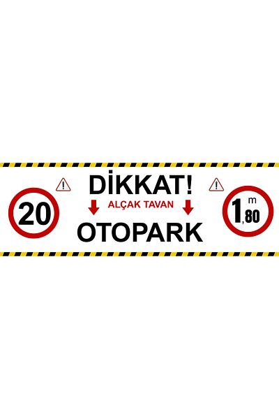 Girl Power 150 X 50 Car Parking Low Ceiling Warning Sign 5 mm Foil Printing on Dekota