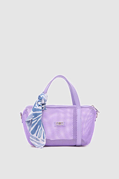OGGO Breeze Fileli Lila Mini El ve Çapraz Çanta