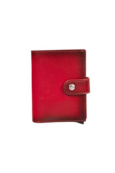 Angoravi Palertag Leather Wallet, Compatible Red