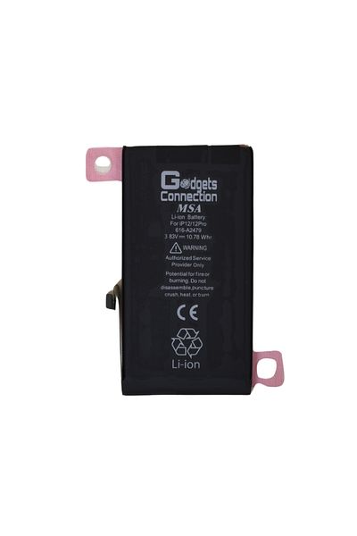 Gadgets Connection Replacement Battery for Apple iPhone 12/12 Pro in Black