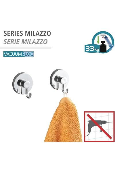 Generic Wenko Vacuum-Loc Hook Shiny Set Of 2