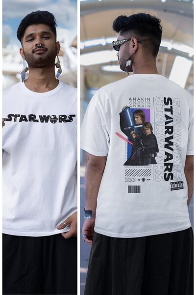Fuddy Moda Unisex Anakin majica sa natpisom Oversize kroj Star Wars T-shirt