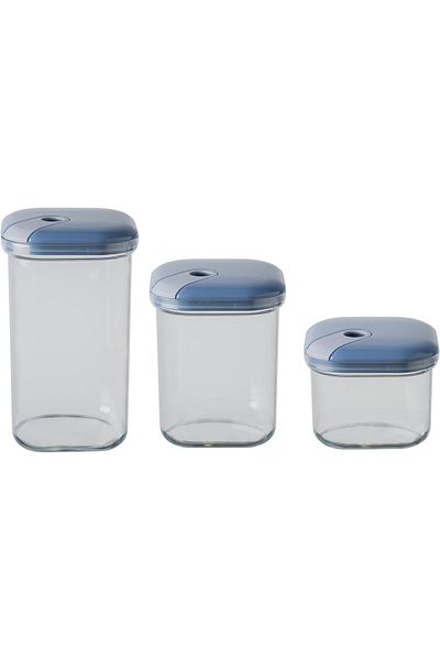 Generic Omada OM 342818 Transp Pull Box Voorraadpot Set van 3 Stuks Assorti