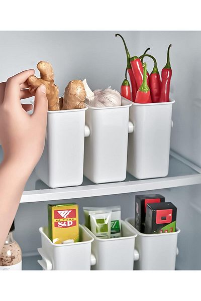 Generic Fridge Storage Containers (Set of 3 Pcs), Fridge Organizer, Detachable Food Refrigerator Organizer