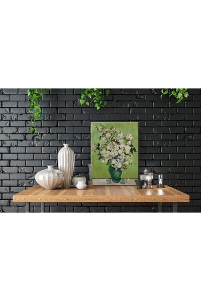 Generic Wieco Art A Vase of Roses Canvas Prints Wall Art by Van Gogh Classic Artwork Famous Oil Paintings R
