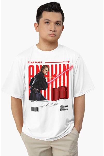 Fuddy Moda Unisex majica Anakin Skywalker Štampano, Oversize kroj Star Wars t...