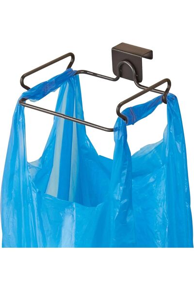 Interdesign حامل أكياس بلاستيكية iDesign Classico فوق الخزانة/الحائط (طراز 50...