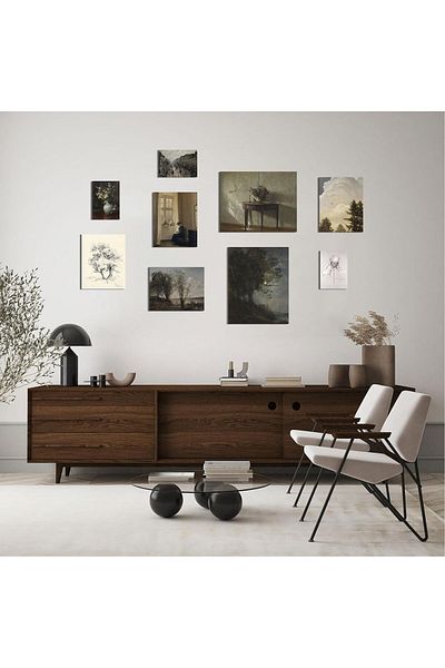 Generic VIYYIEA Vintage Wall Art Prints Set Artwork Paintings Room Decor Pictures Collage Abstract Wall Dec