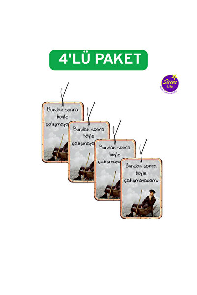 siriuslife Kemal Sunal Tasarımlı Dekoratif Oto Araç Araba Kokusu (SÜTLÜ VANİL...