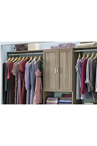 Generic ClosetMaid SuiteSymphony Wood Closet Set, Add On Accessory Shaker Style, For Storage, Clothes, Unit