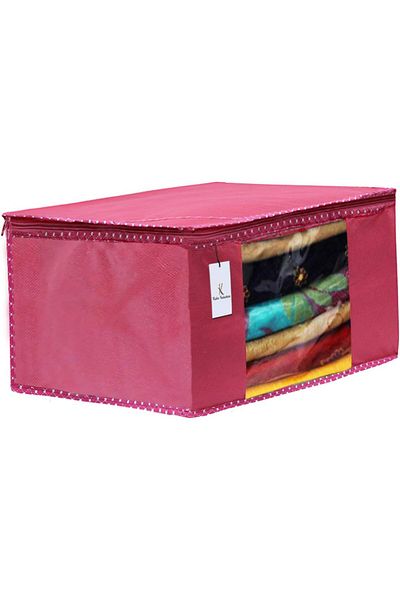 Generic Kuber Industries 9 Piece Non Woven Fabric Clothes Organizer Set With Transparent Window, Extra Larg