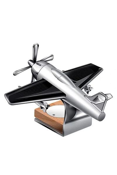 Choice Black Rotating Airplane Solar Powered Car Perfume Ornament Interior Decoration Solid Aromatherapy Li