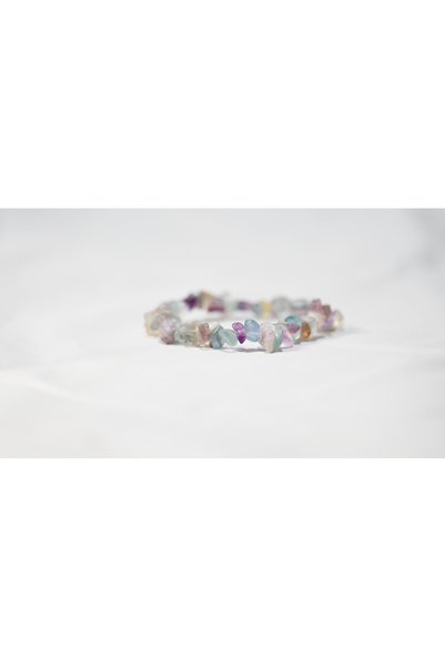 Efulim Hediyelik Zodiac Bracelet - Aquarius - Fluorite Natural Stone - (Sent with a Cloth Bag)