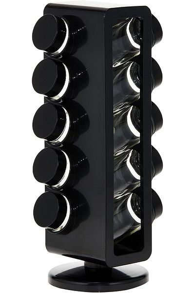 Generic Neoflam spice set 10 plastic with rotating stand