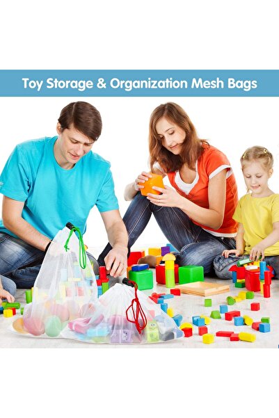 Frienda 20-Pack Mesh Organizing Bags (5 Large, 8 Medium, 7 Small) - Washable Reusable